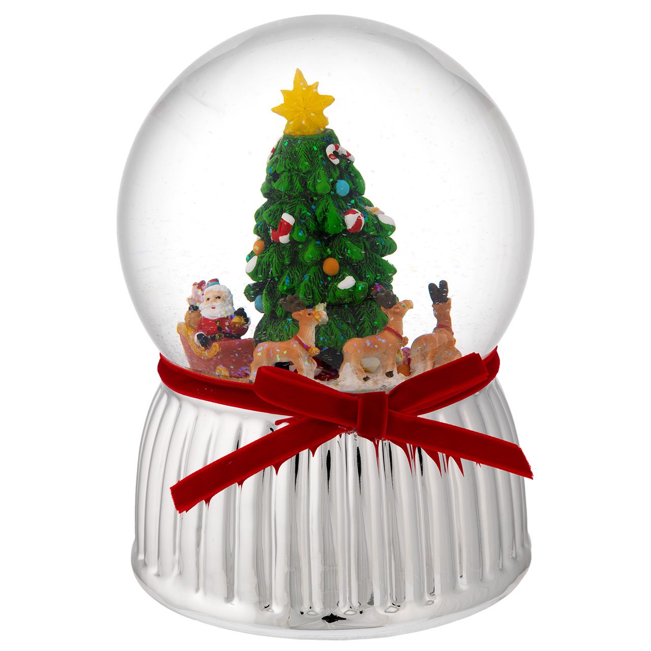 BOULE DE NEIGE MUSICALE D. 150 CON ALBERO DI NATALE
